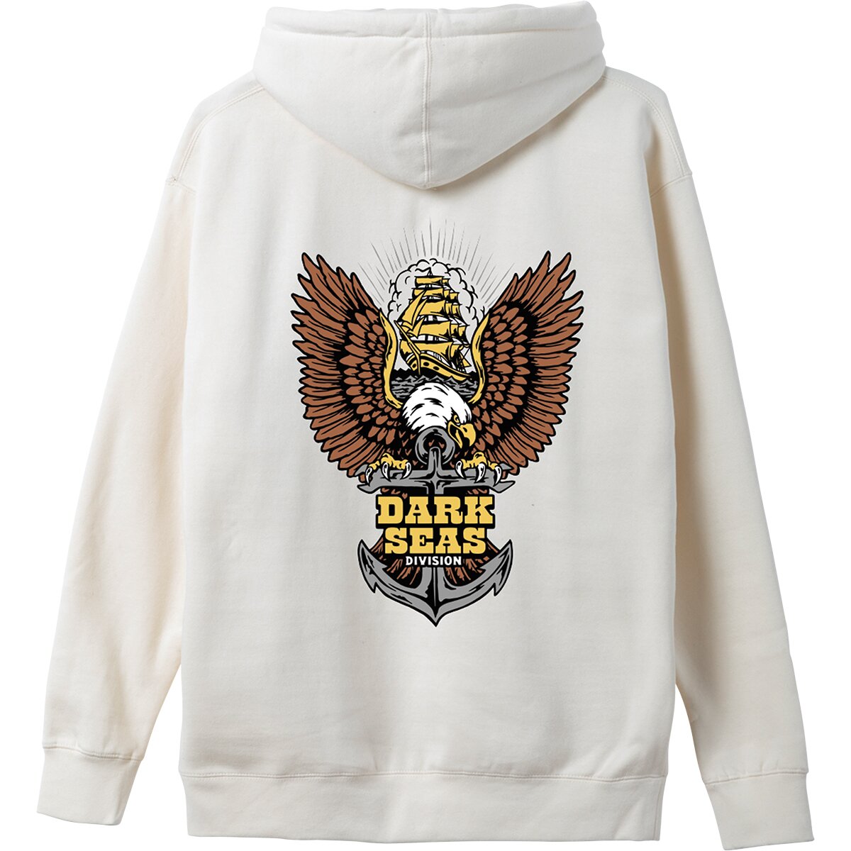 Мужское худи Dark Seas Mainstay Fleece Pullover, цвет: Слоновая кость — фото 1