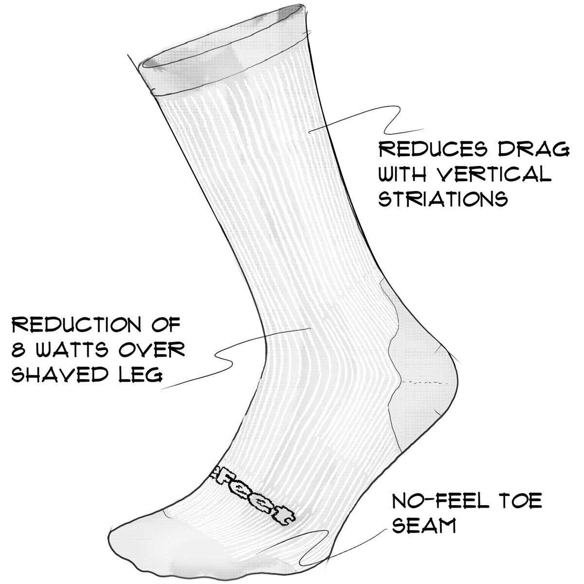 DeFeet Evo 8in Disruptor Sock