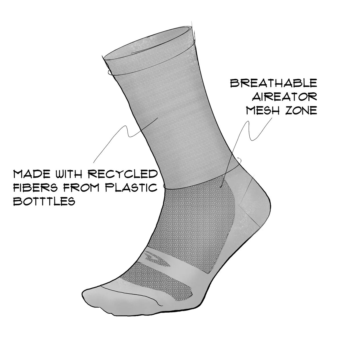 DeFeet Aireator 3in Taco Sock