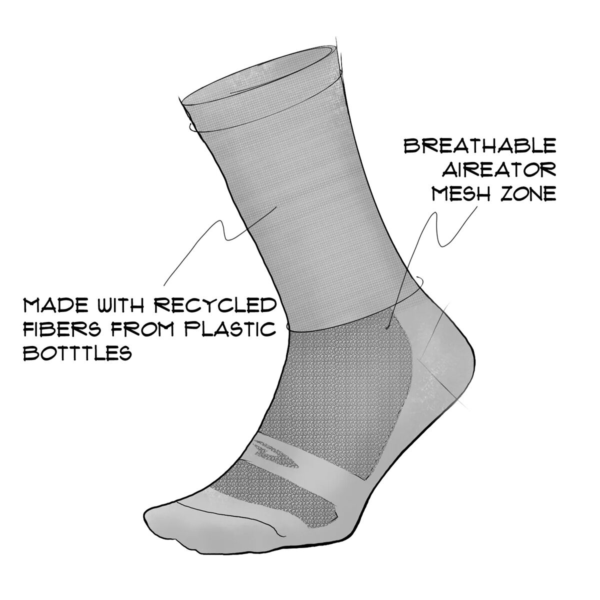 DeFeet Aireator 6in Santa Fe Sock