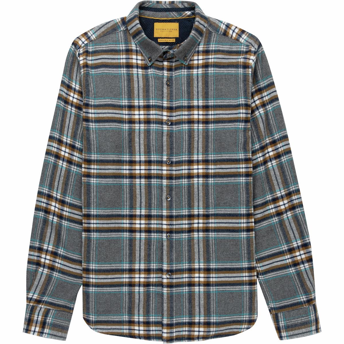 denim collar flannel