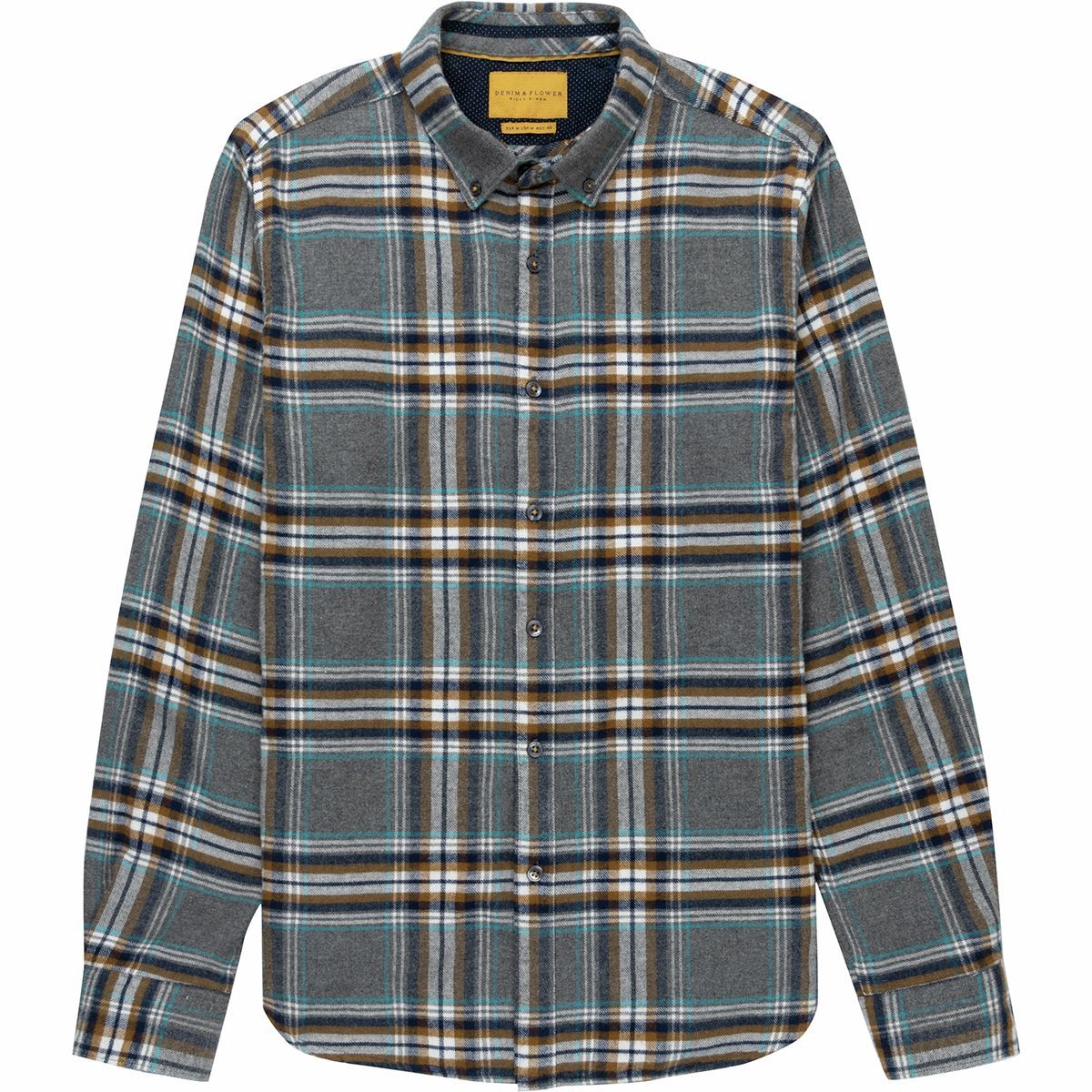 denim collar flannel