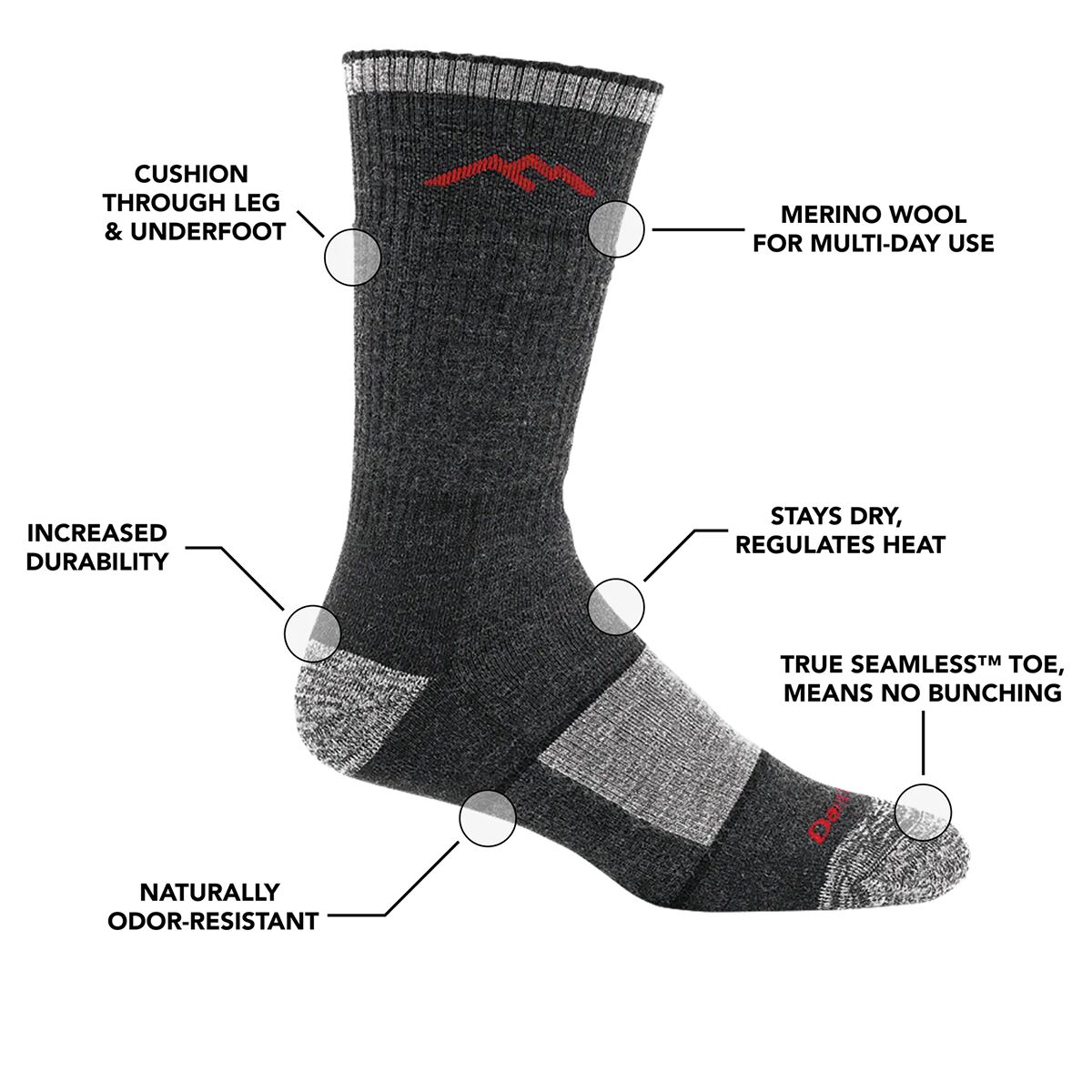 Darn Tough Hiker Boot Full Cushion Sock - Men´s