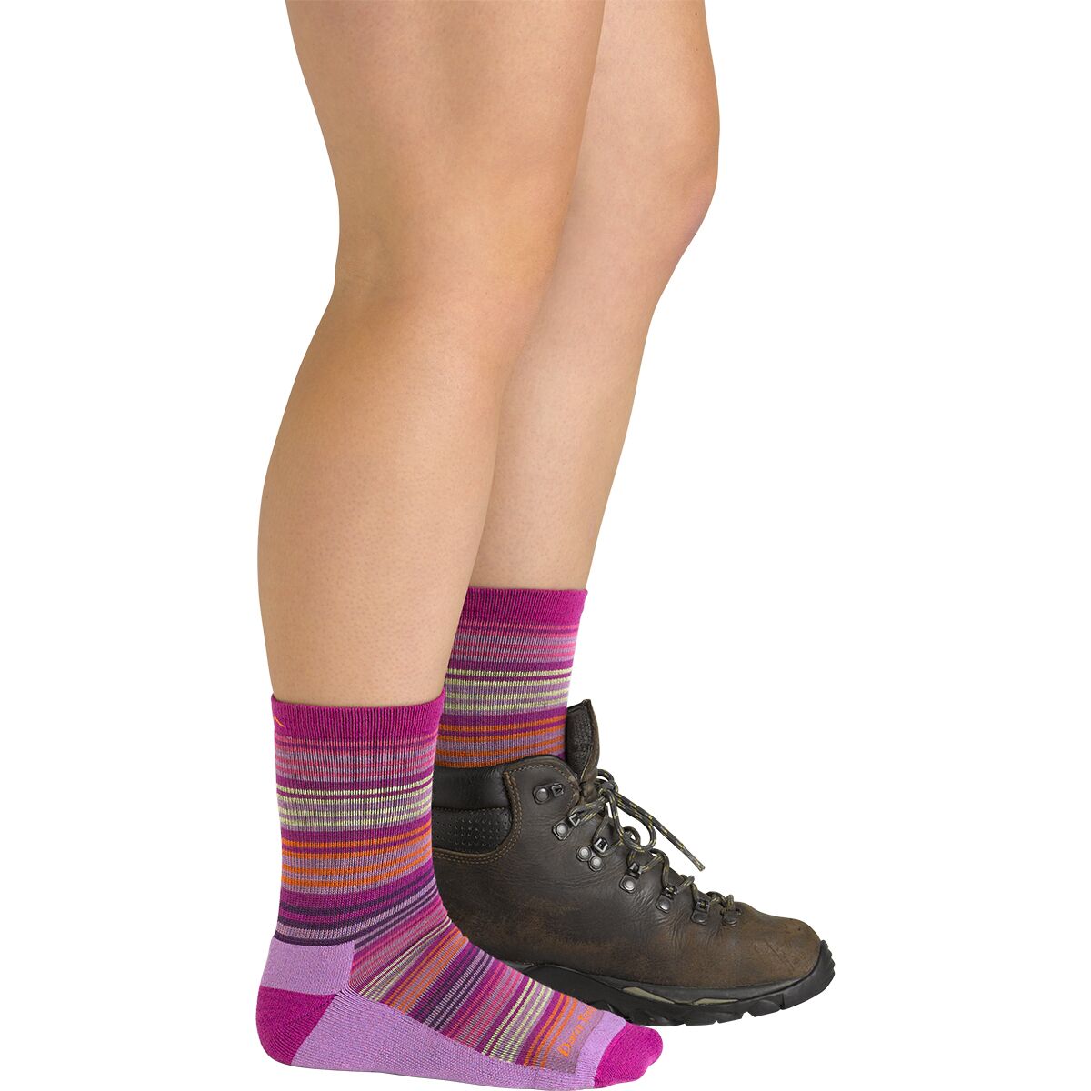 Darn Tough Zebra Canyon Micro Crew LW + Cushion Sock -...