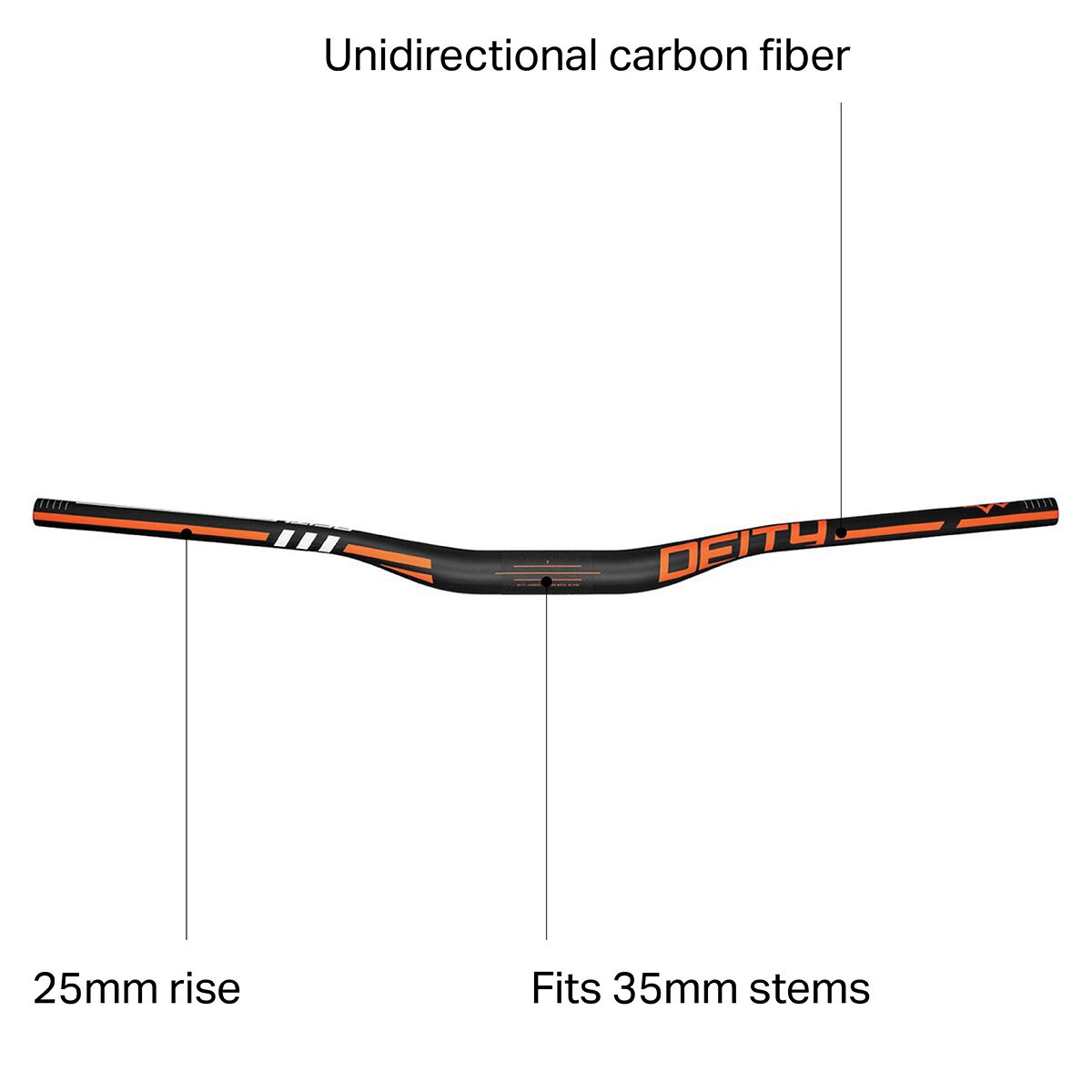 Deity Components Skywire 35 25mm Carbon Riser Handlebar