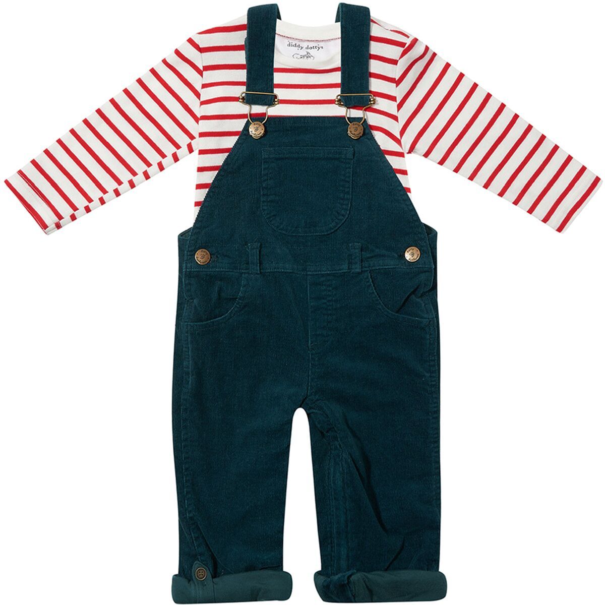 Dotty Dungarees Corduroy Overalls Toddlers' Kids