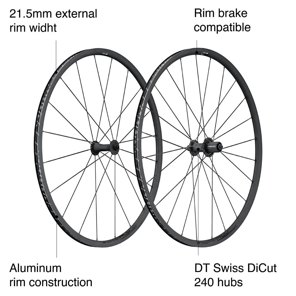DT Swiss PR 1400 DICUT OXiC 32mm Road Wheel - Tubeless