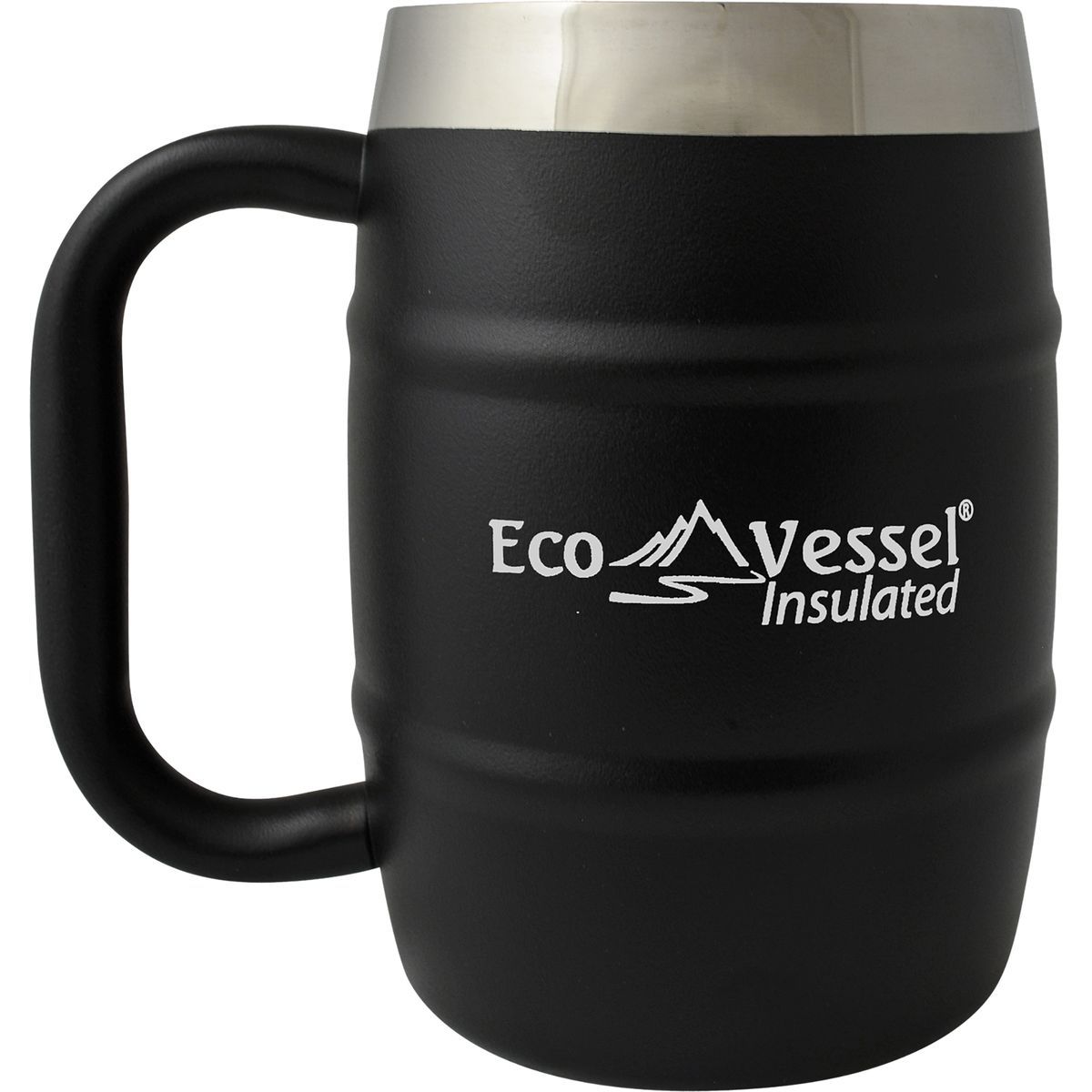 Eco Vessel Double Barrel Beer Mug with Lid Hike & Camp