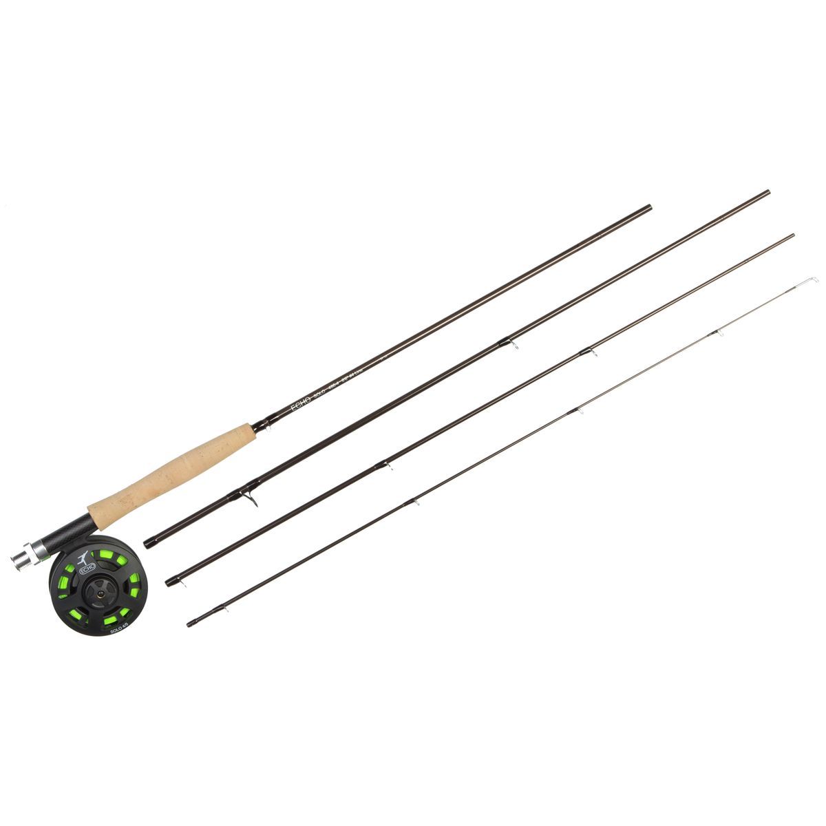 Echo Echo Solo Outfit Fly Rod Package 4Piece Fishing