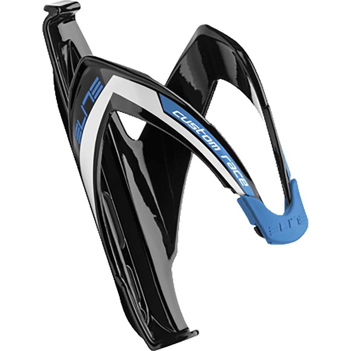Black//Grey Elite Cannibal Reinforced Plastic Bicycle Water Bottle Cage