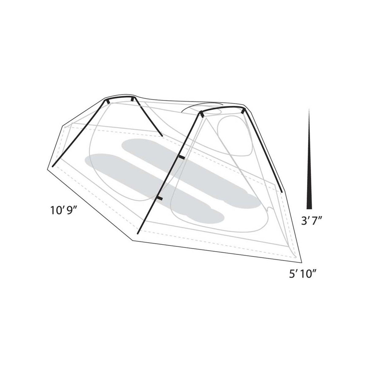 Eureka! Spitfire 2 Tent 2Person 3Season Hike & Camp