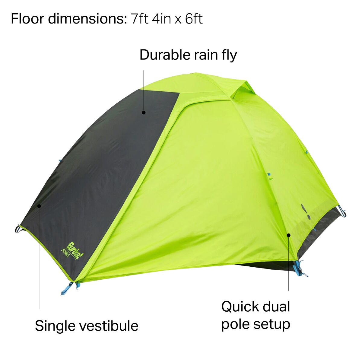 Eureka Suma Tent 2 Person 3 Season Eureka! Suma Tent: 3-Person 3-Season - Hike & Camp
