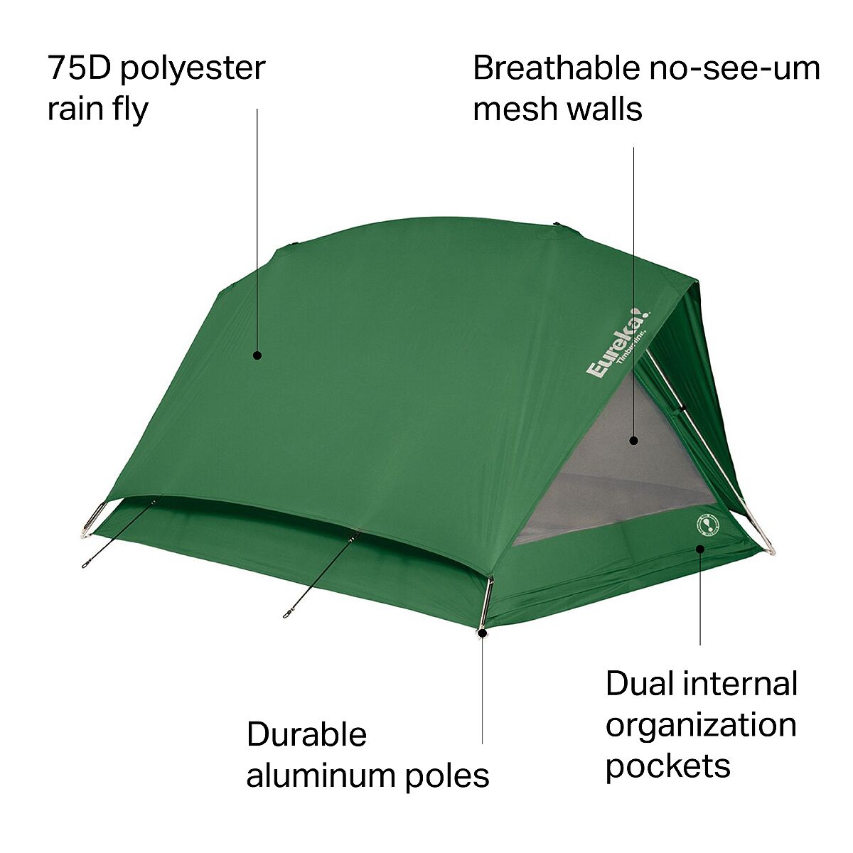 Eureka! Timberline 2 Tent: 3 Season 2 Person - ONECOL D3