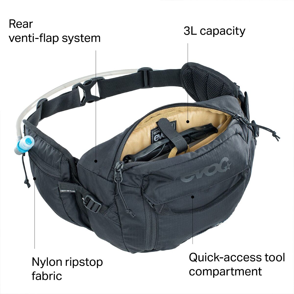 Evoc 3L Hip Pack + 1.5L Bladder