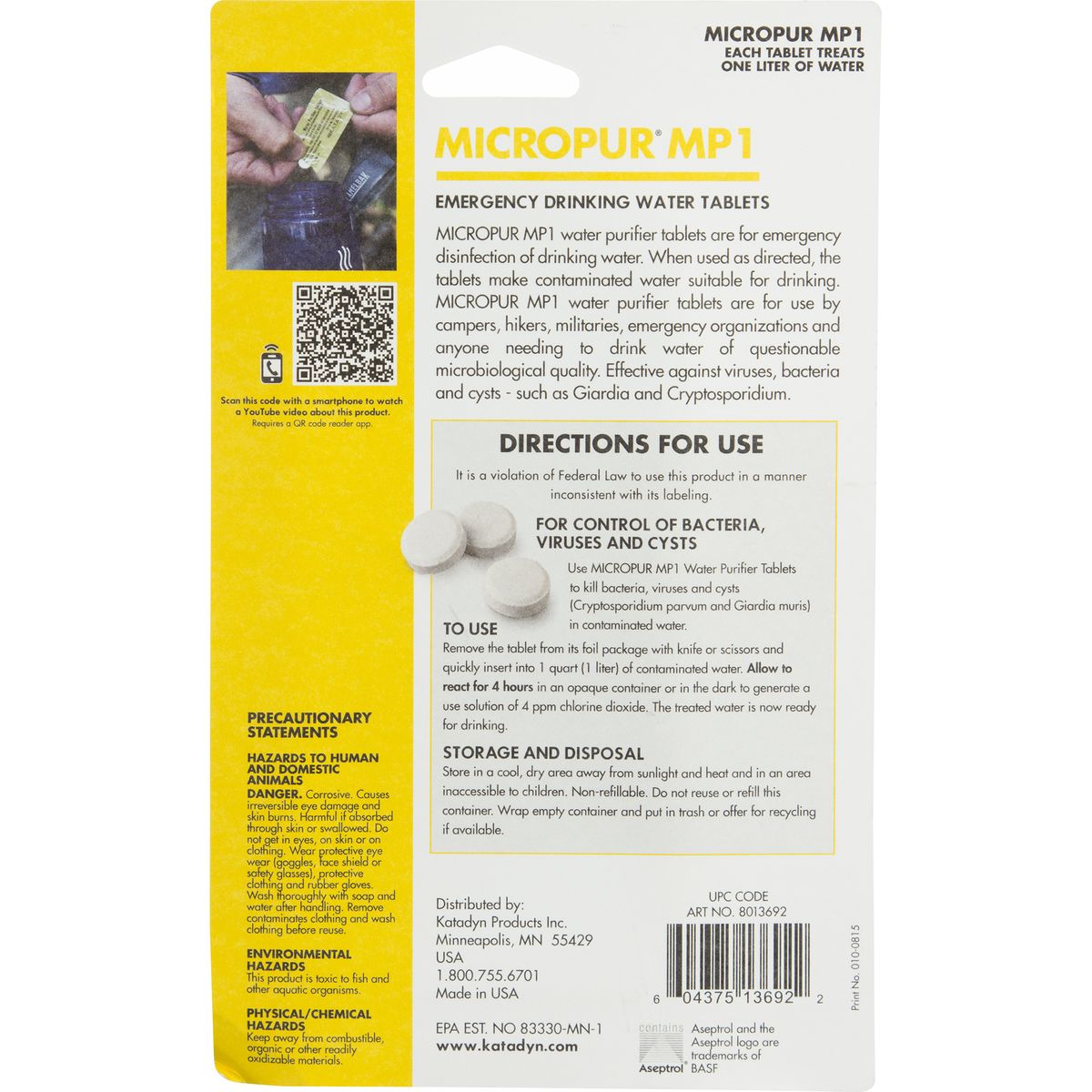 Katadyn Micropur Purification Tablets - 30-Pack