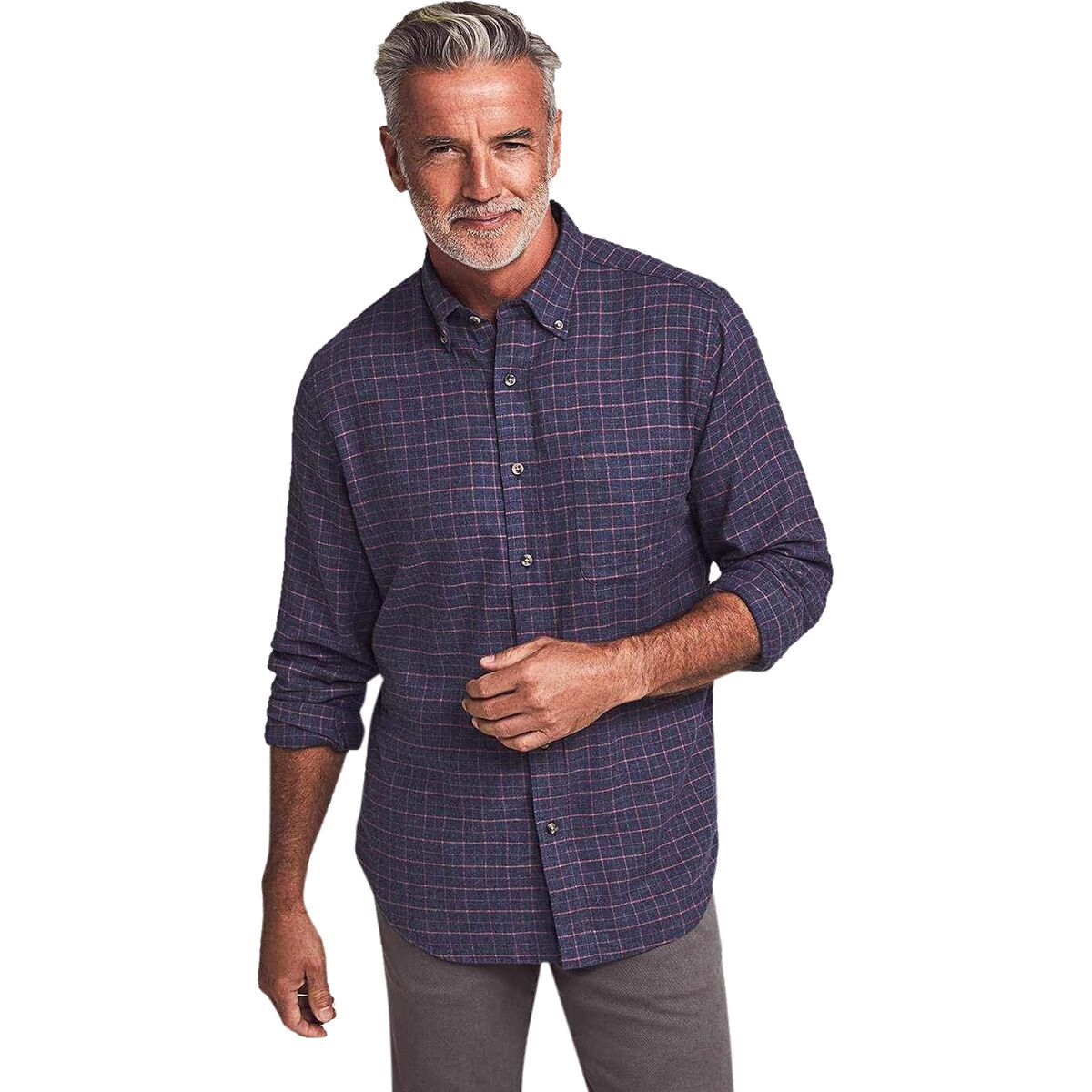 stretch flannel shirt mens