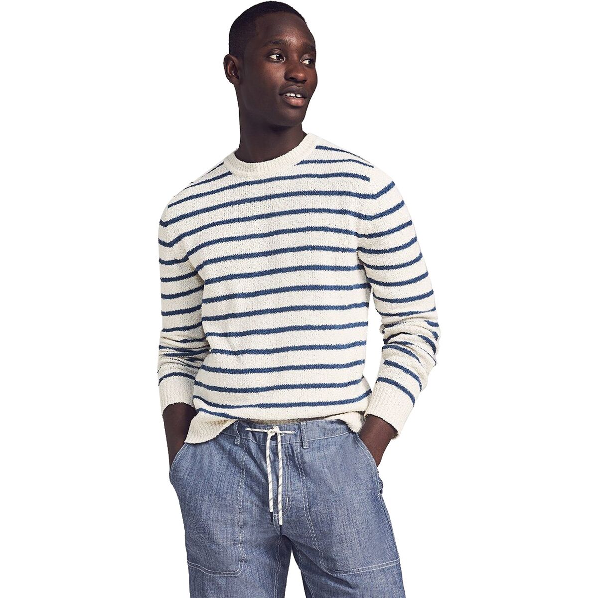 Faherty Beach Stripe Sweater - Men's - Clothing