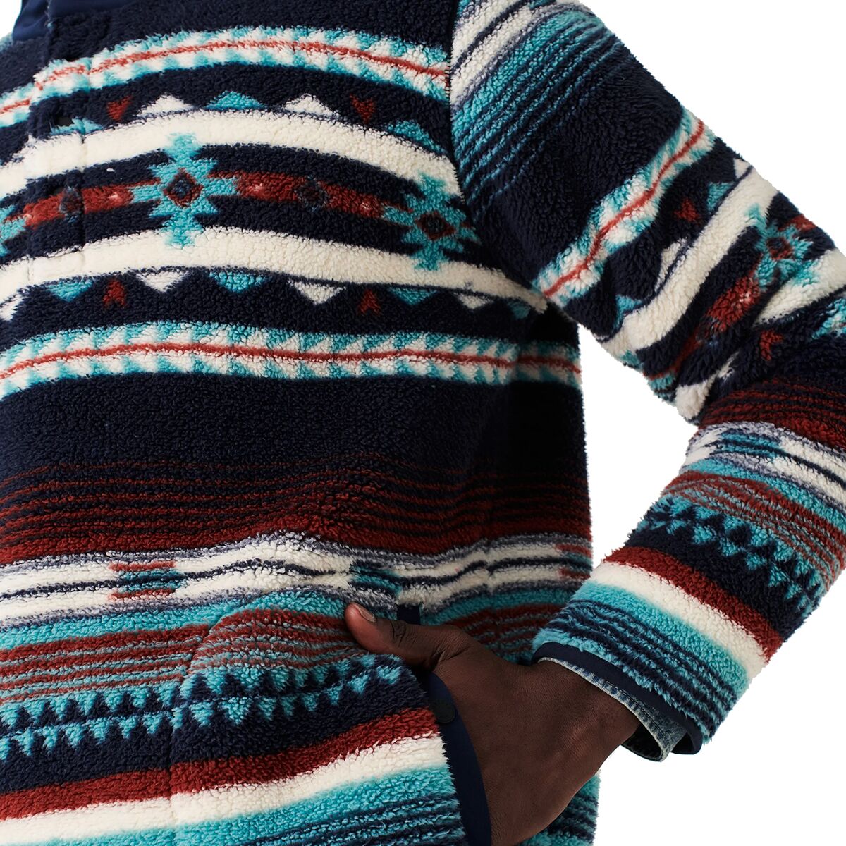 Faherty DGF Sherpa Popover Jacket Men's Clothing