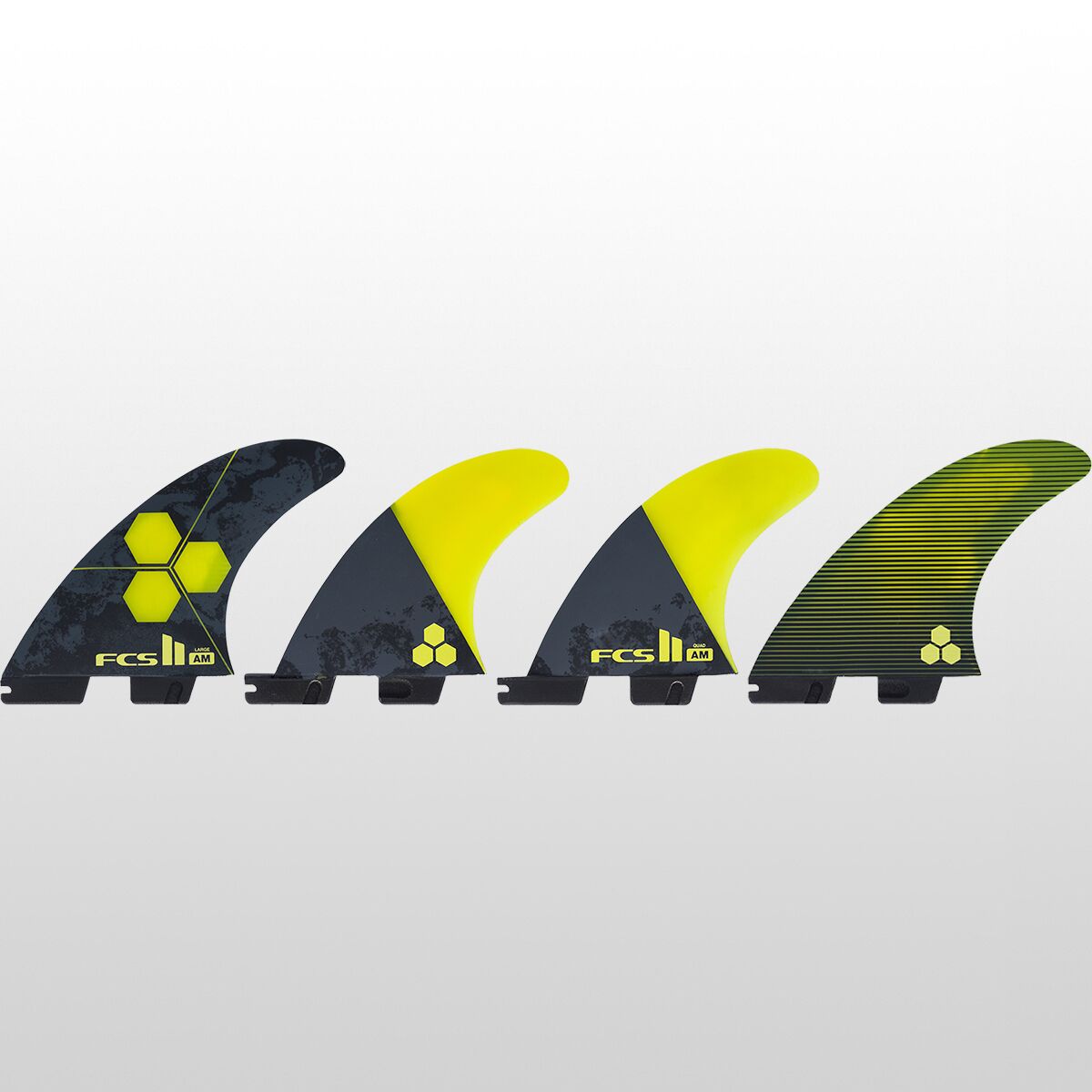 G-am Fins FCS II JW PC AirCore Tri Fin Set - Large | Moment