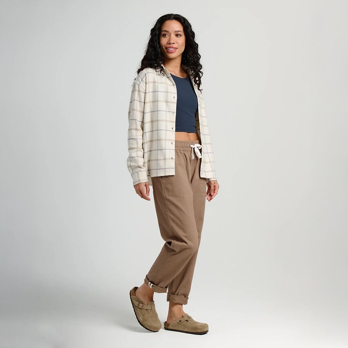 Женские брюки Free Fly Pacifica Twill, цвет: Серо-бежевый — фото 6