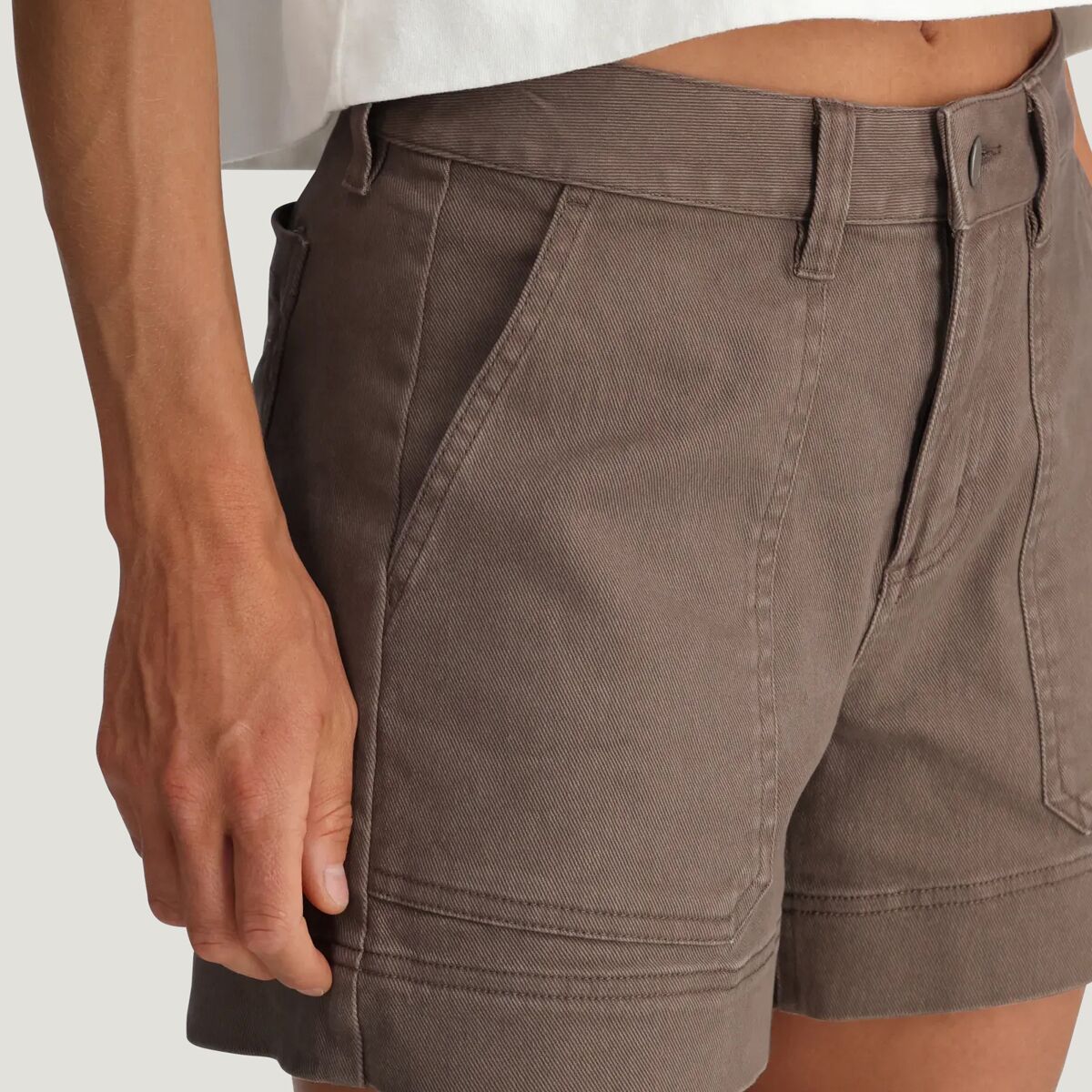 Женские шорты Free Fly Folly Twill, цвет: Серо-бежевый — фото 5