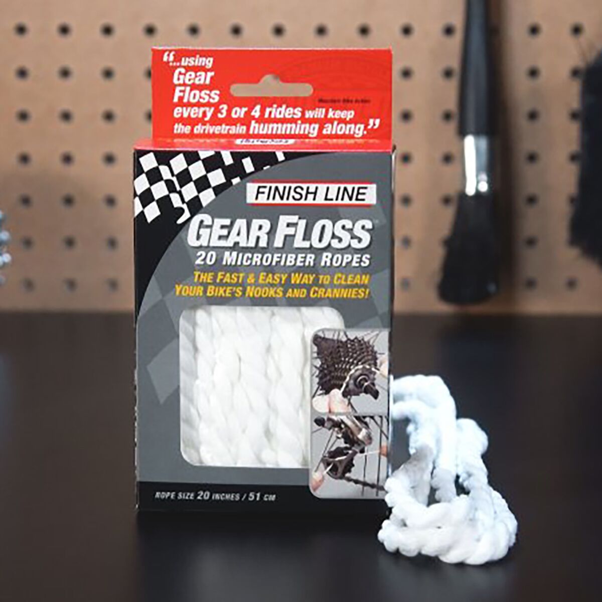 Finish Line Gear Floss Microfiber Cleaning Rope