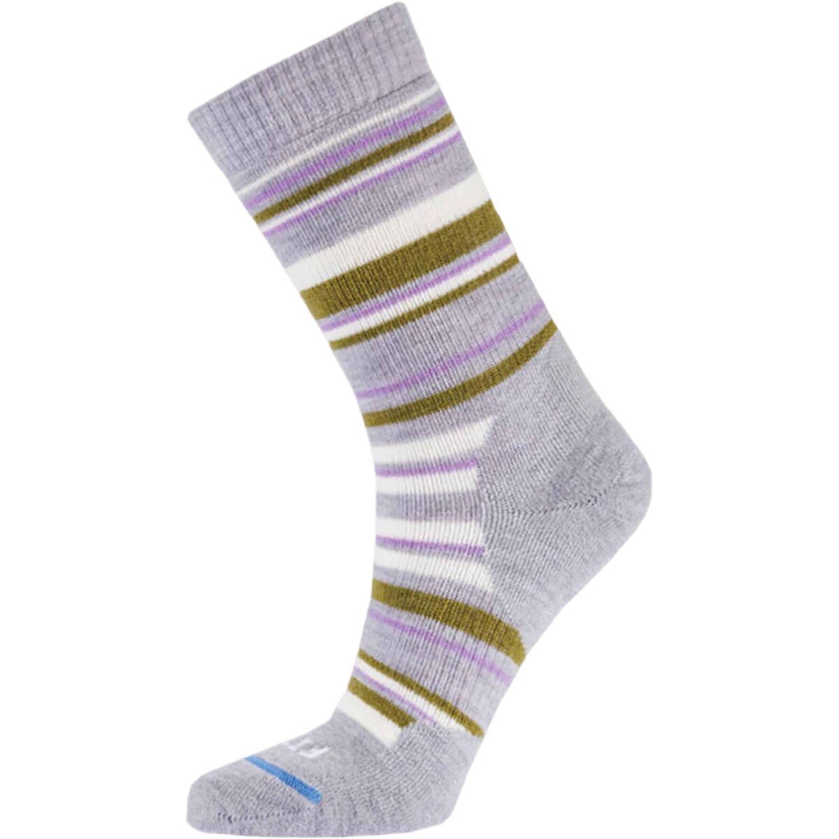 FITS Medium Striped Hiker Crew Sock