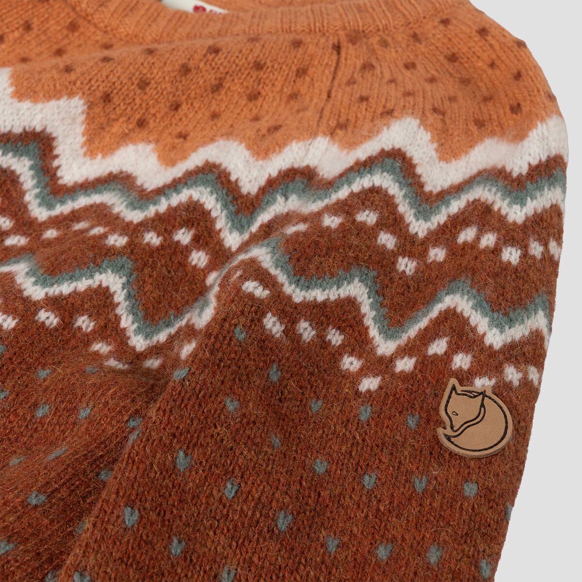 Женский свитер Fjallraven Ovik Knit, цвет: Пустынный коричневый — фото 3