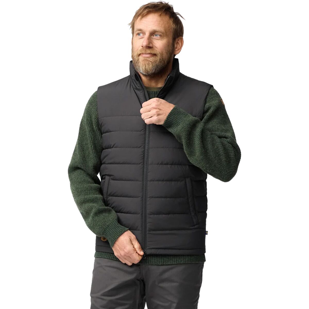 Мужской жилет Fjallraven Greenland Down Liner, цвет: Чёрный