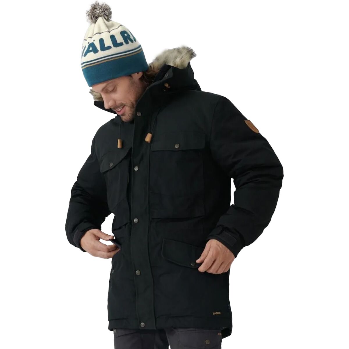 Мужская куртка Fjallraven Singi Down, цвет: Чёрный — фото 1