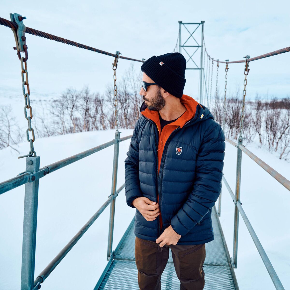 Шапка Fjallraven Heavy Beanie, цвет: Чёрный — фото 4