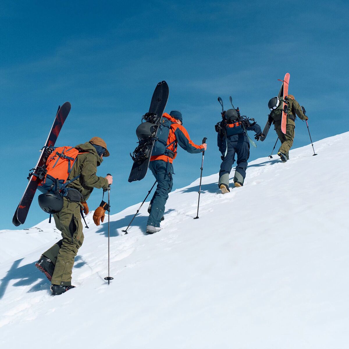 Мужская куртка Fjallraven Bergtagen G-1000, цвет: Оранжевый / Синий — фото 7