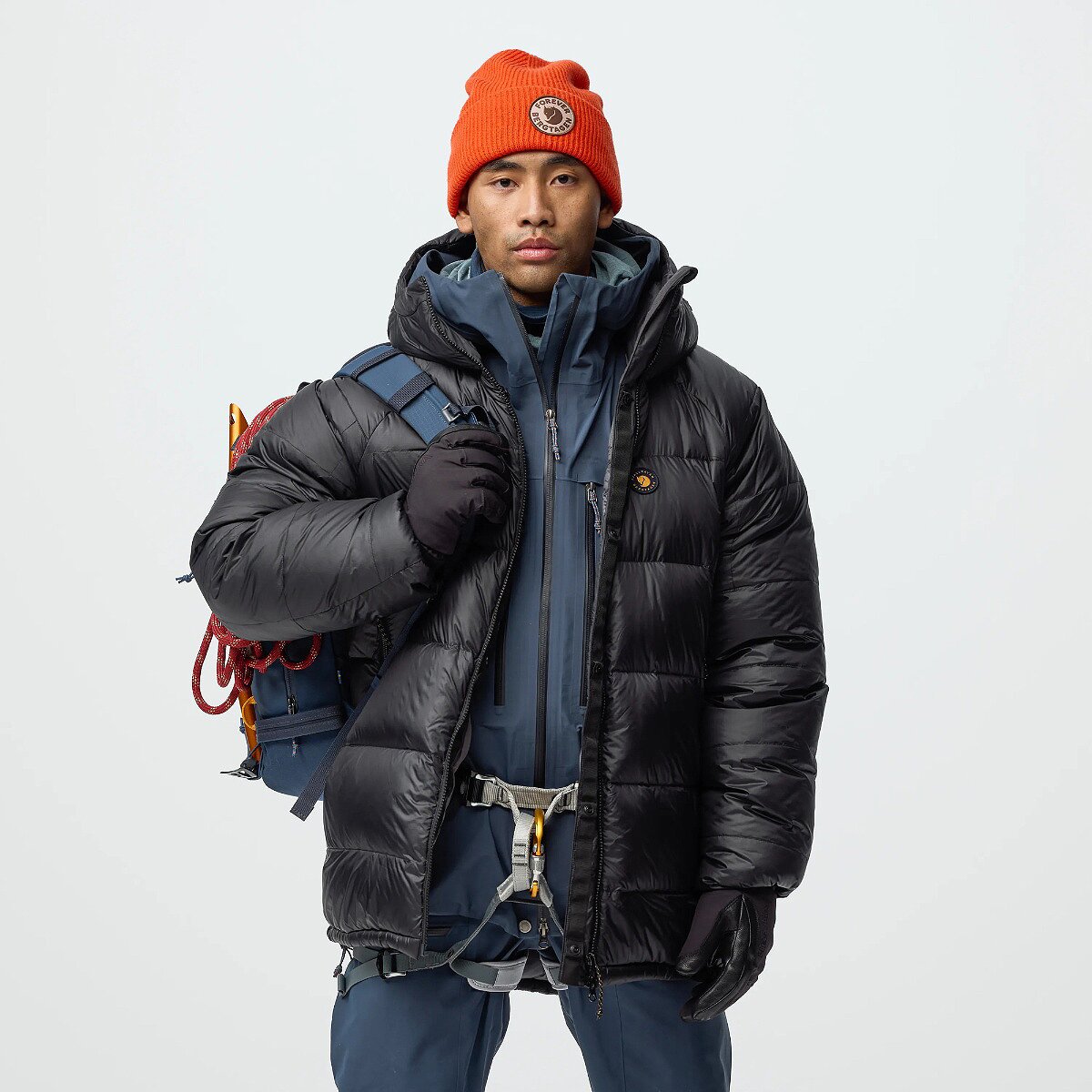 Мужская куртка Fjallraven Bergtagen Topp Down, цвет: Чёрный — фото 2