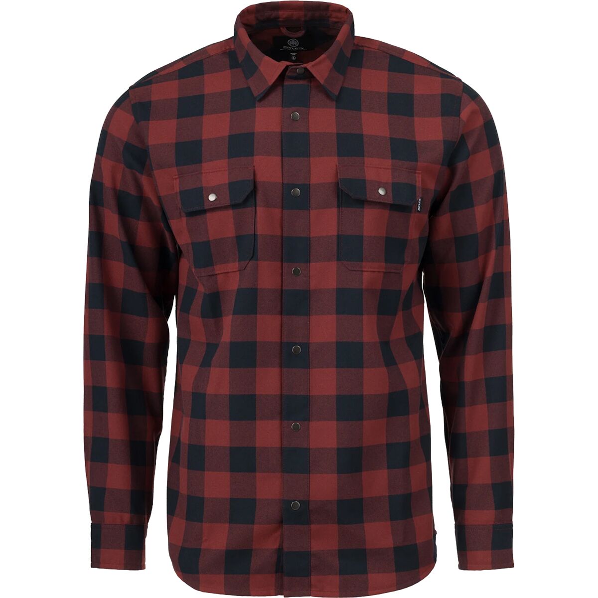 Мужская рубашка Flylow Handlebar Tech Flannel, цвет: Чёрный клетчатый — фото 4