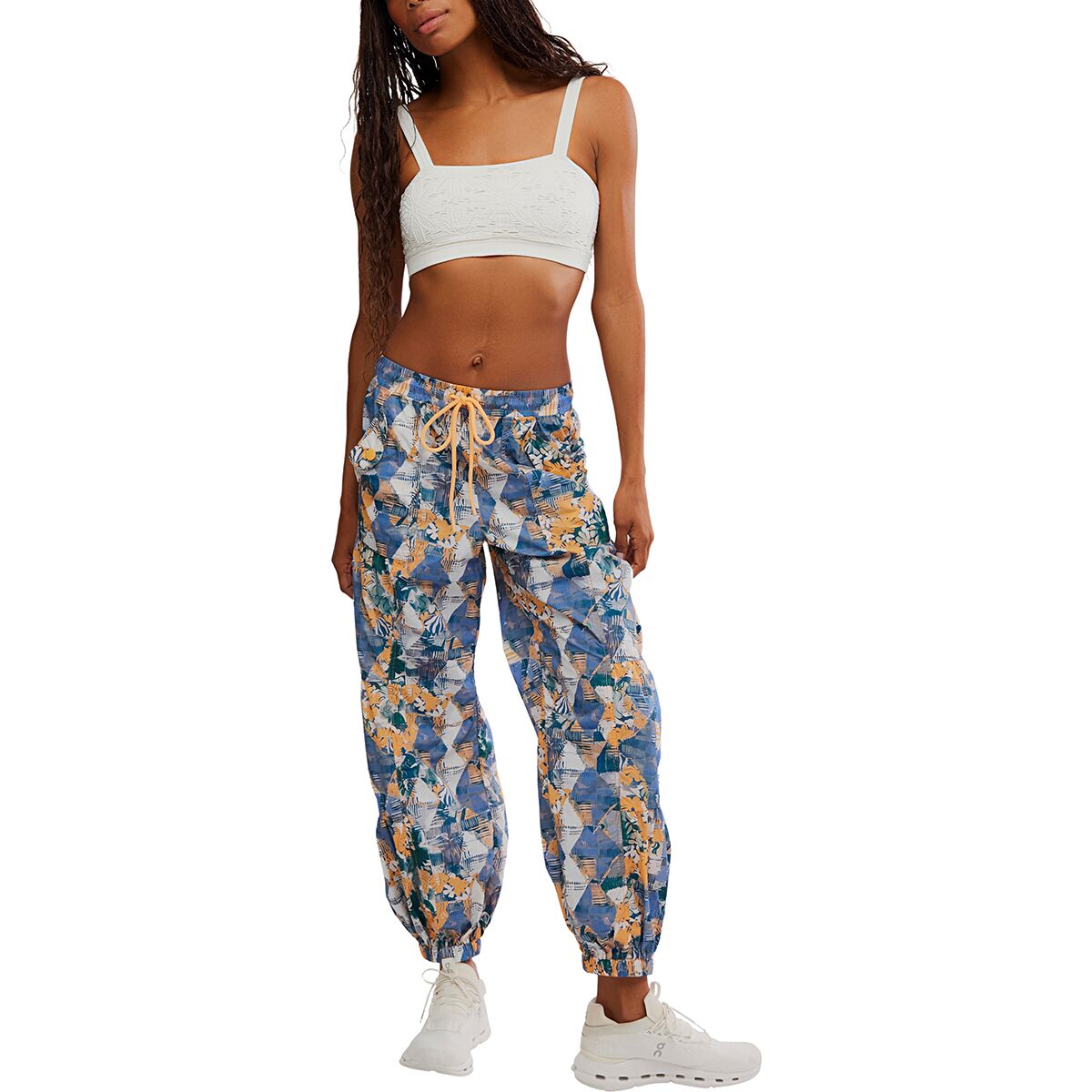 Женские брюки FP Movement Printed Set Me Free Pant, цвет: Тёмно-синий комбинированный — фото 4