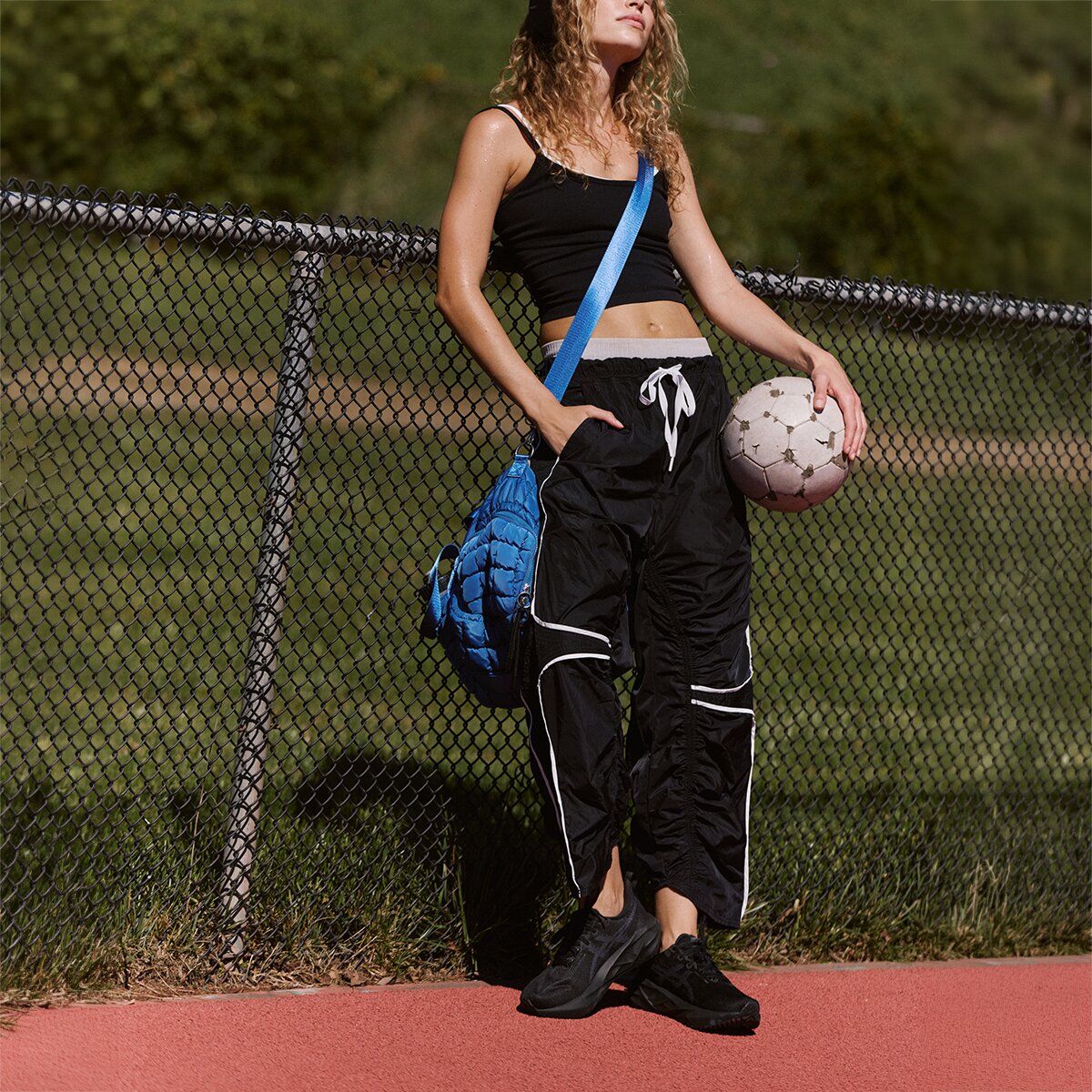 Женские брюки FP Movement Track Star Pant, цвет: Чёрный комбинированный — фото 4