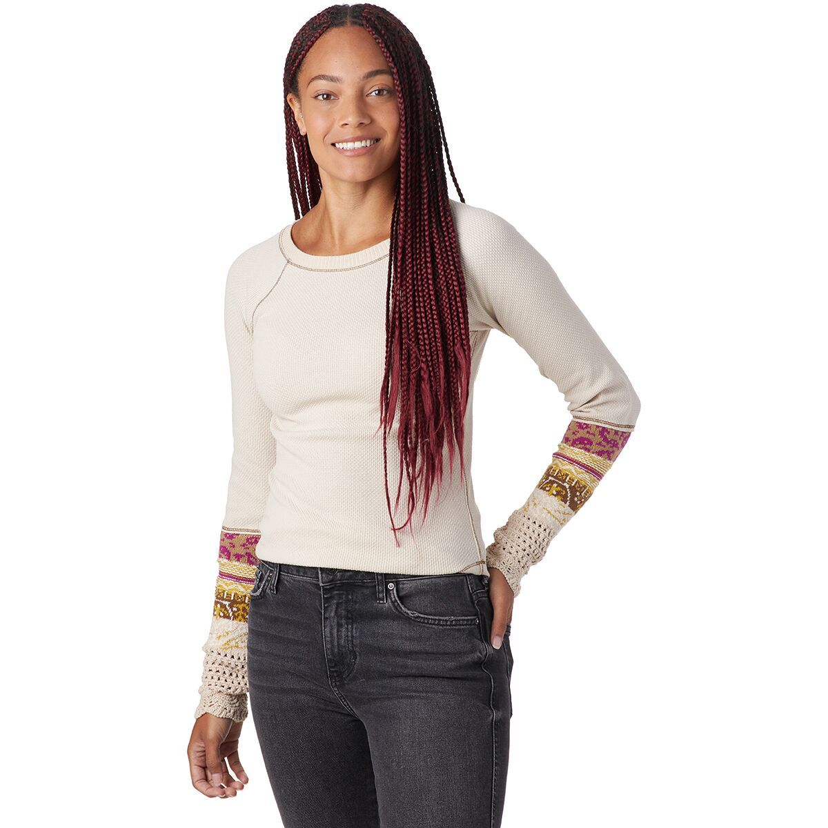 In the mix cuff thermal top Clearance