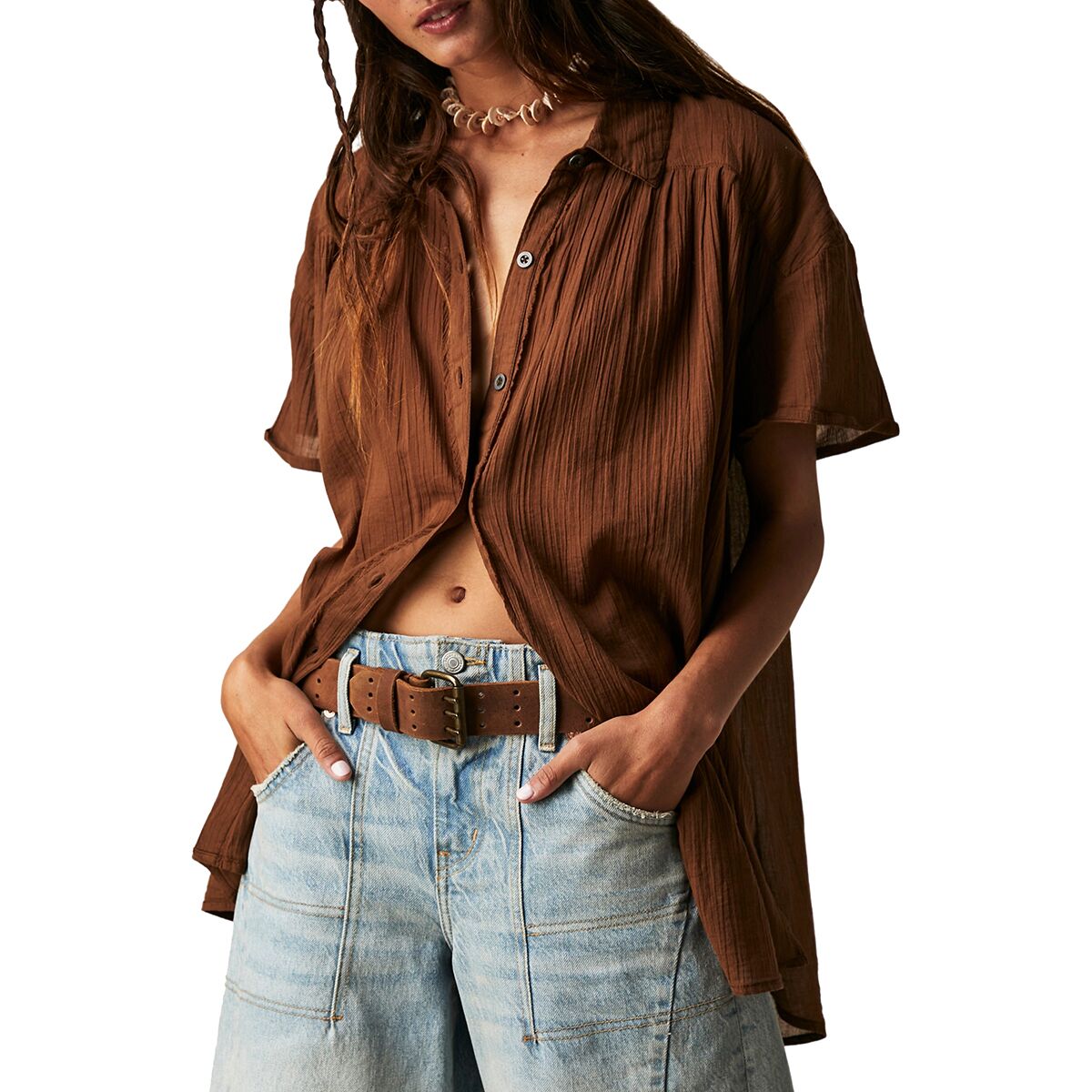 Free People Float Away Shirt - Women's - Clothing