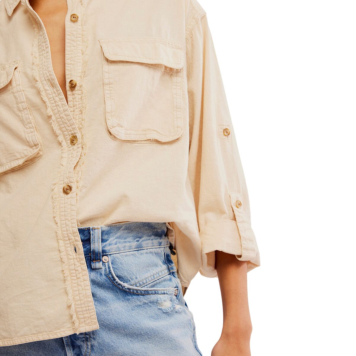 Free People Made For Sun Linen Shirt - Women´s