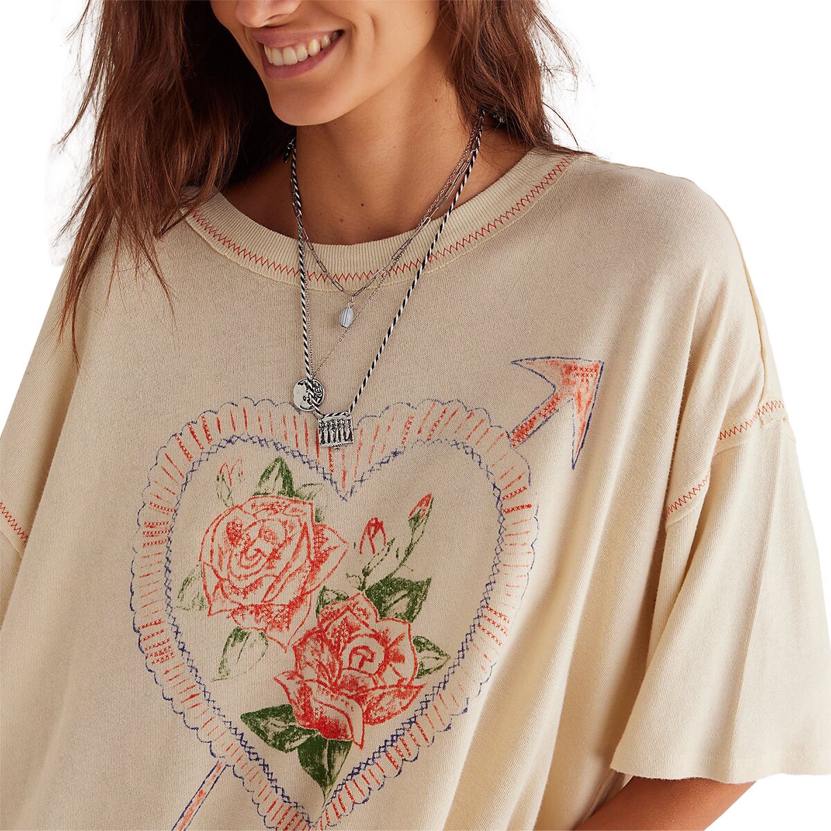 Free People Love Rose T-Shirt - Women´s