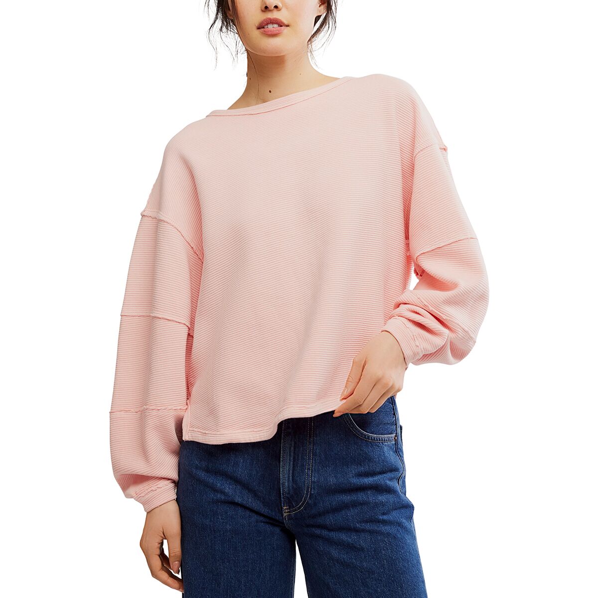 Free People Tuxy Vibes Shirt in Black - FINAL SALE main image 1