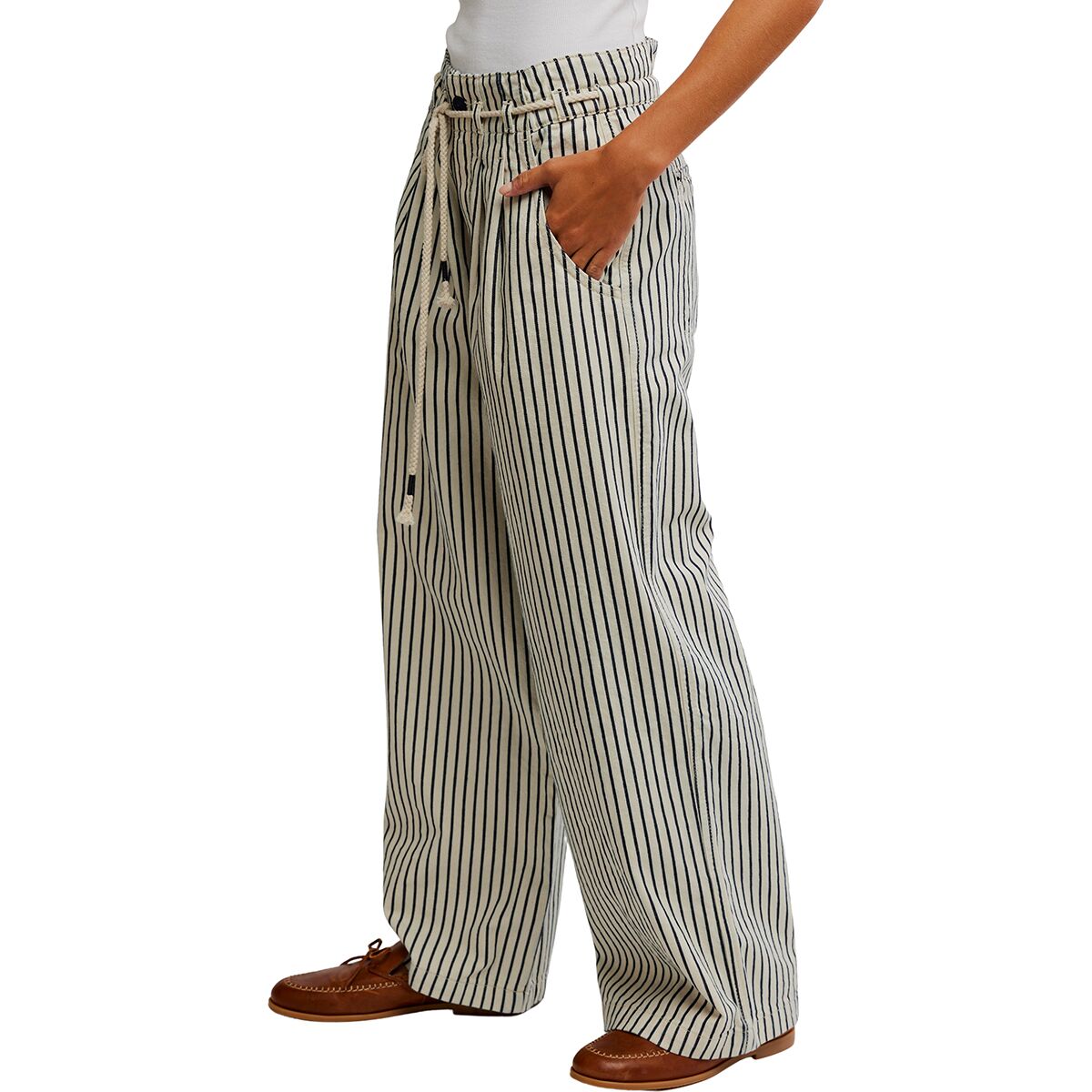 Free People Dakota Cinched Pull On-Railroad Pant -...