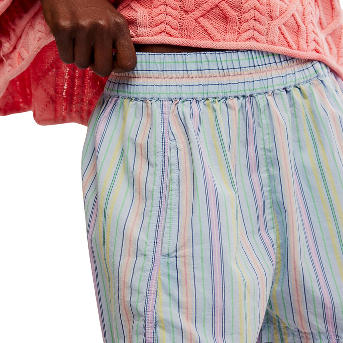 Free People Get Free Striped Pull On Short - Women´s