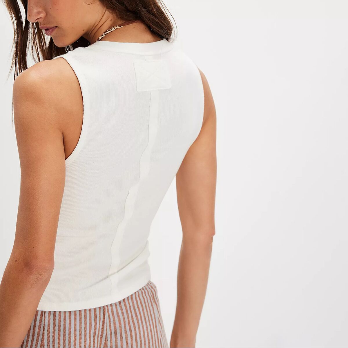 Женский топ Free People Jamie Henley Tank Top, цвет: Слоновая кость — фото 2