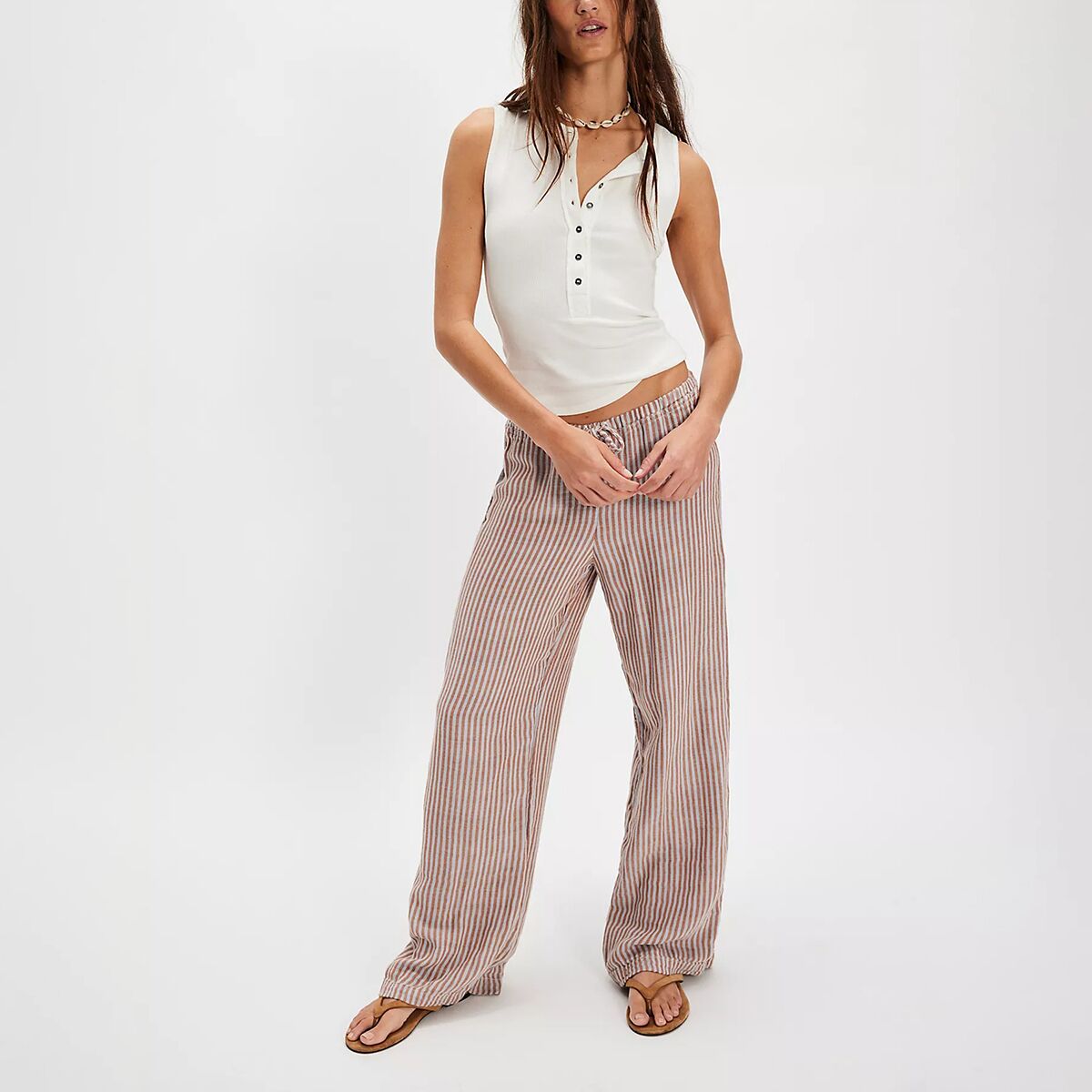 Женский топ Free People Jamie Henley Tank Top, цвет: Слоновая кость — фото 3