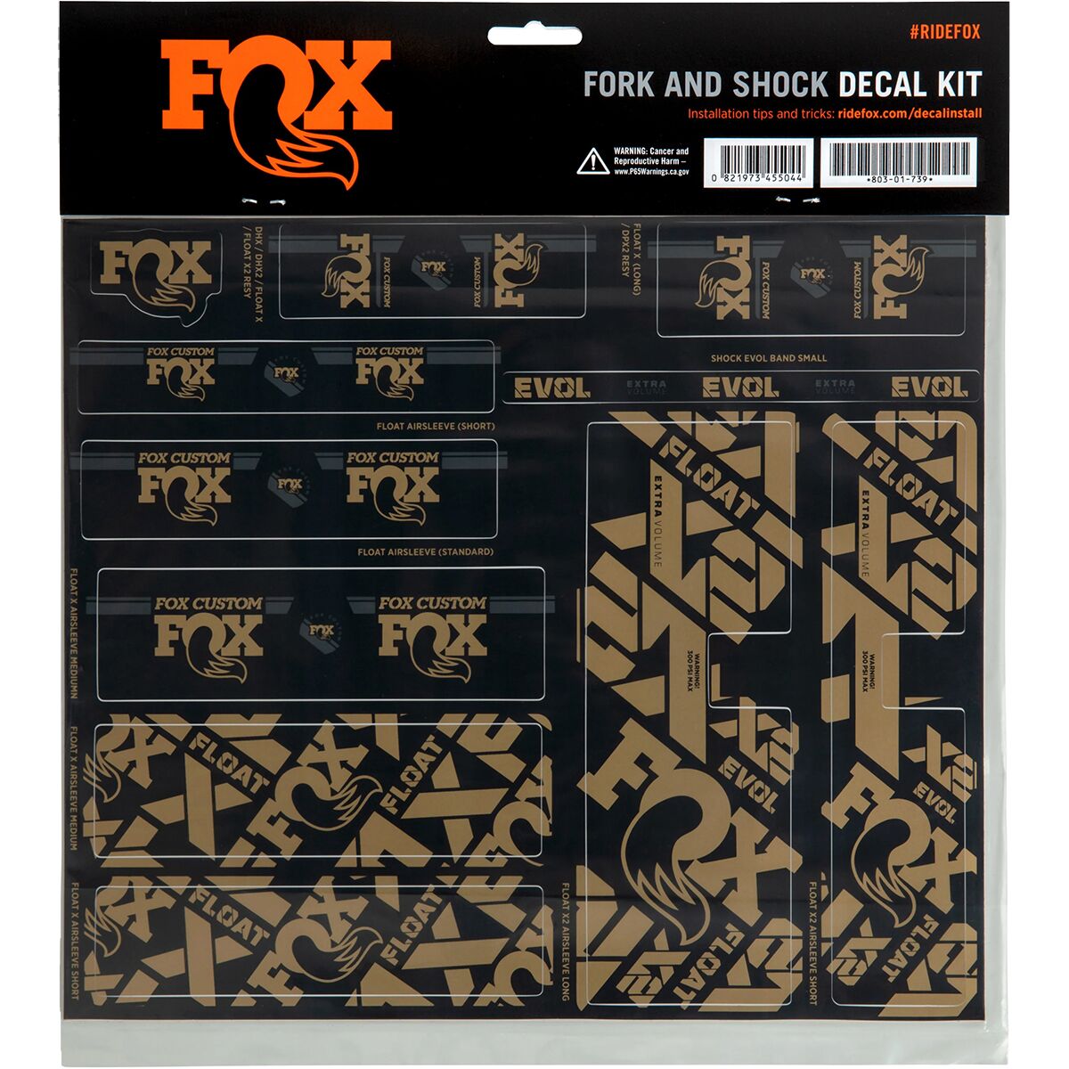 FOX Racing Shox Fork & Shock Decal Kit