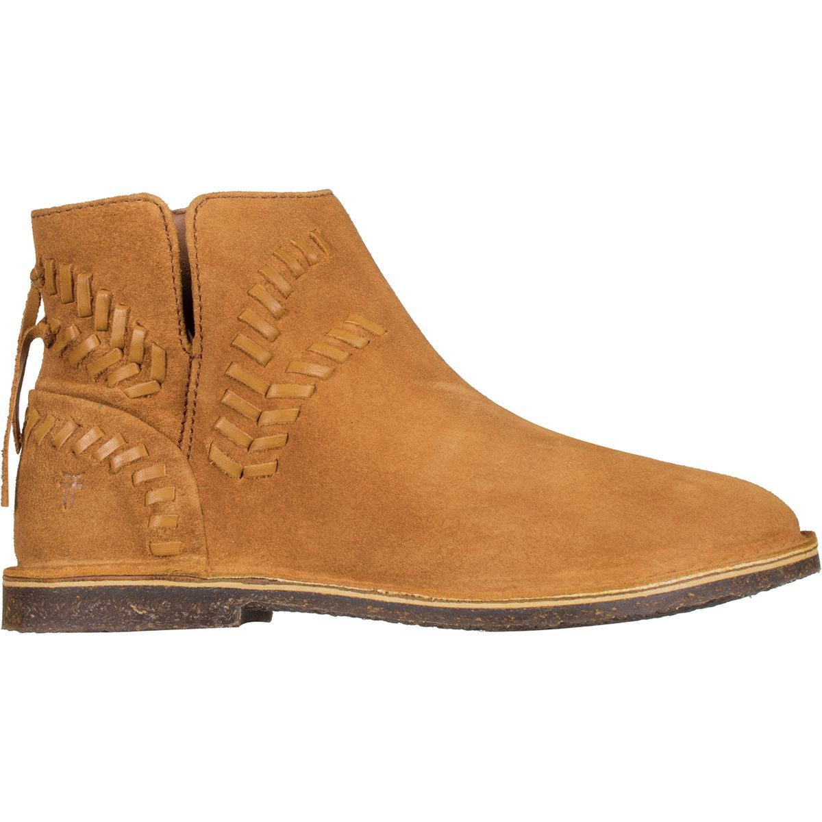 frye nora whipstitch suede bootie