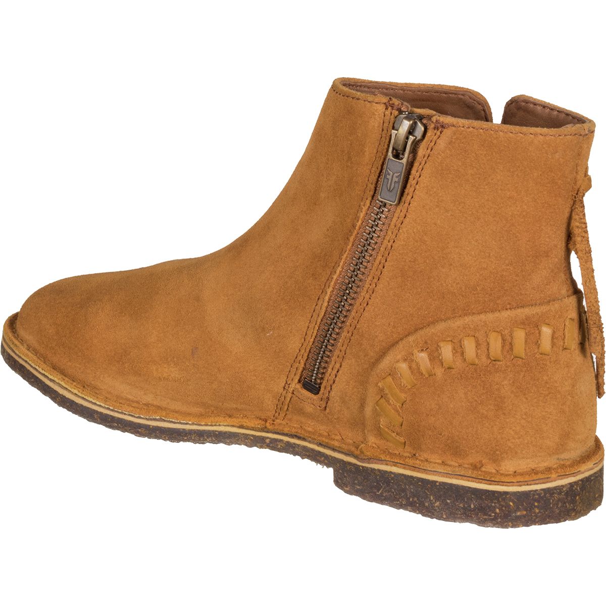frye nora whipstitch suede bootie