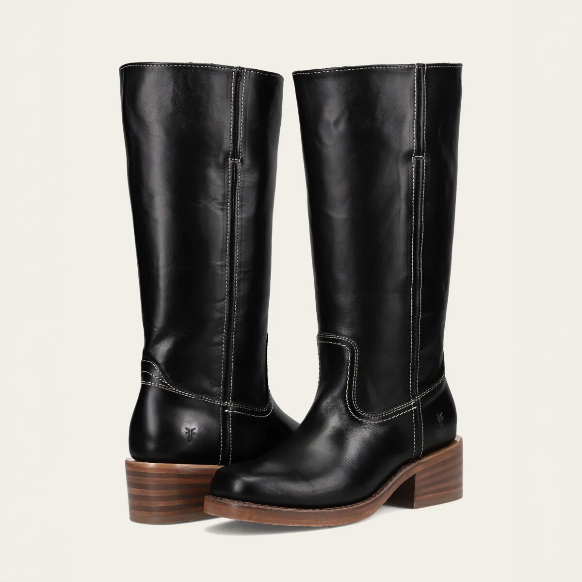 Женские ботинки Frye Campus 14L Wide Calf Boot, цвет: Угольно-чёрный — фото 4