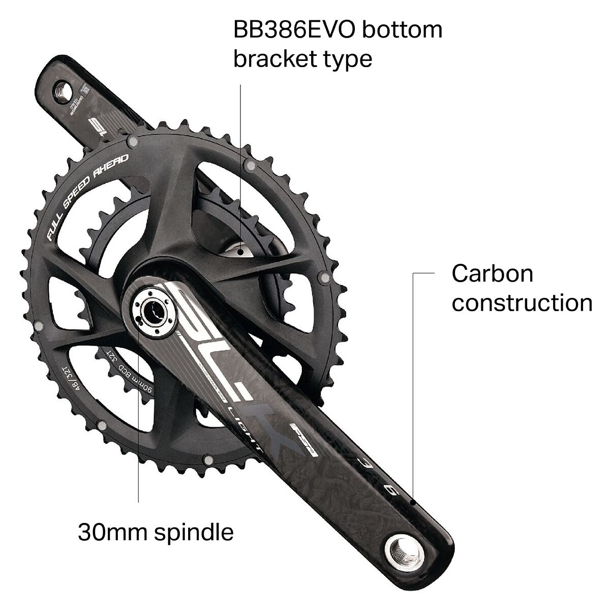 FSA SL-K Modular BB386EVO Adventure Crankset